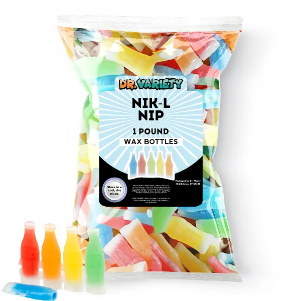 Nik L Nips Wax Bottle Candy - Charms Concord Candy